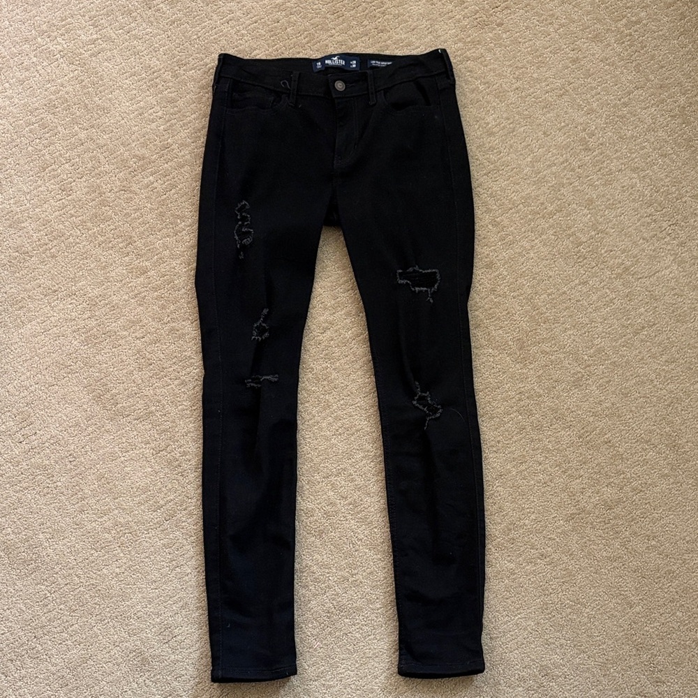 Hollister Black Ripped Jeans